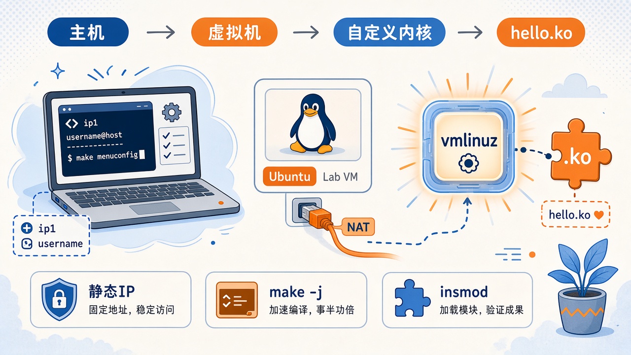 在虚拟机里换上自己的 Linux 内核