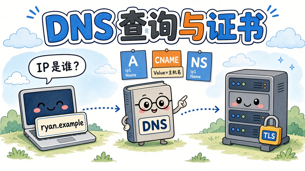 DNS 笔记:查域名、资源记录,以及和 HTTPS 证书的关系
