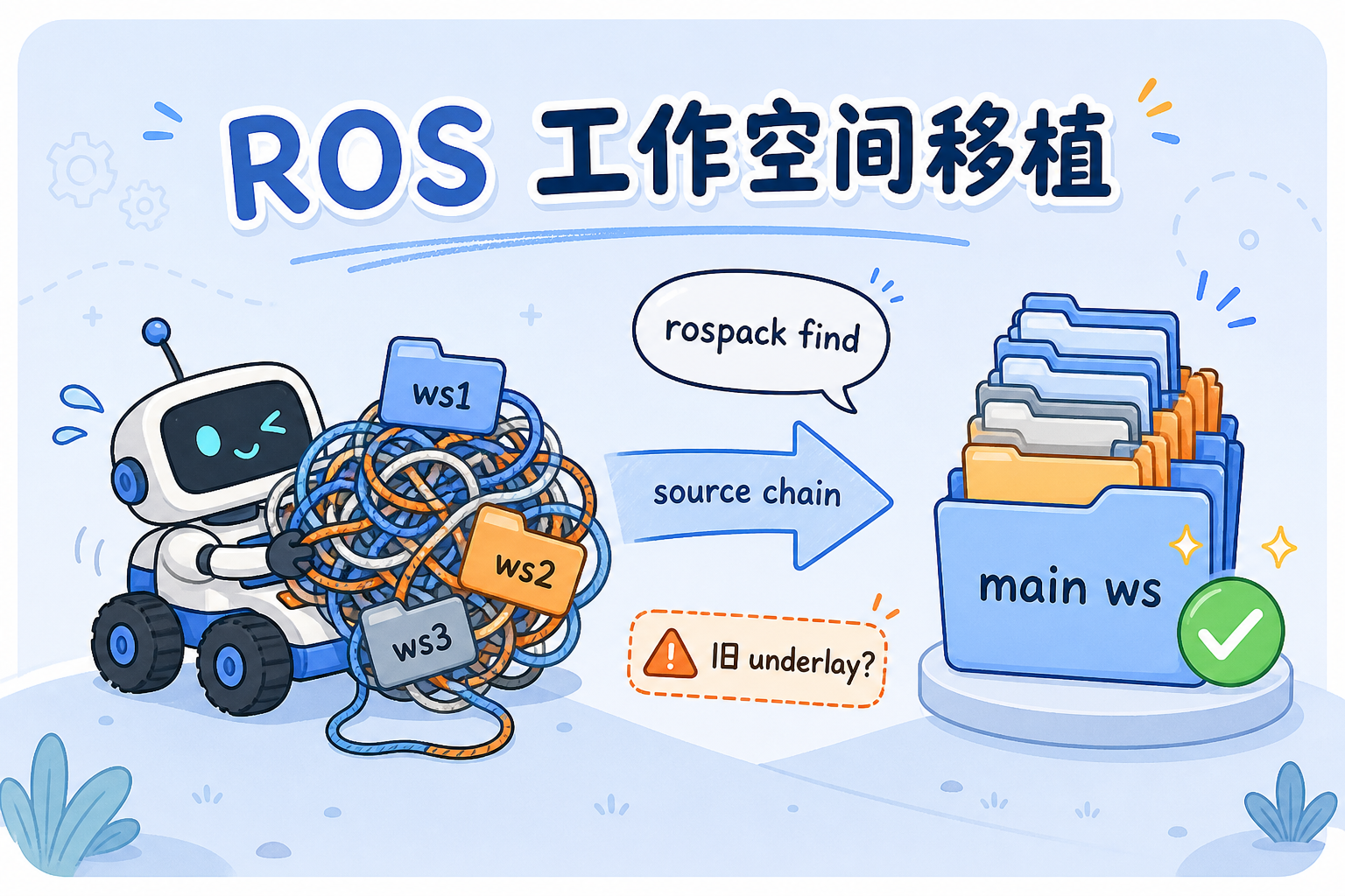 ROS 工作空间移植示意